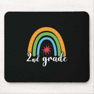 Tapis De Souris Enseignant de 2e année 2e année Rainbow