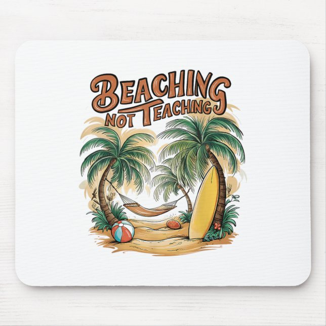 Tapis De Souris Enseignant de la plage non enseignant été _1 (Devant)