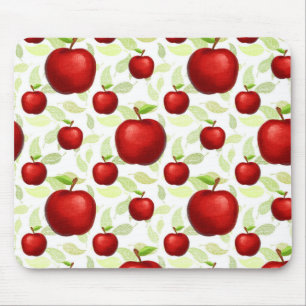 Tapis De Souris Enseignant Pommes Arbre Motif Enseignant d'art pré