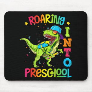 Tapis De Souris Enseignant Pré K Retour À L'École Préscolaire Dino