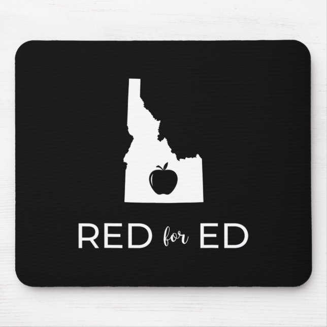 Tapis De Souris Enseignant Rouge Pour Ed Idaho Public Education 2 (Devant)