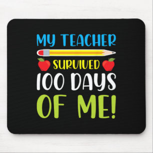 Tapis De Souris Enseignant Survécu 100 Jours De Moi Amusant 100 Jo