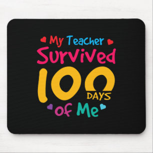 Tapis De Souris Enseignant Survécu 100 Jours De Moi Joyeux 100E Jo