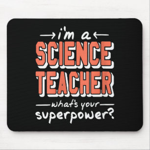 Tapis De Souris Enseignante en Sciences Féminine Superwer Drôle Fi