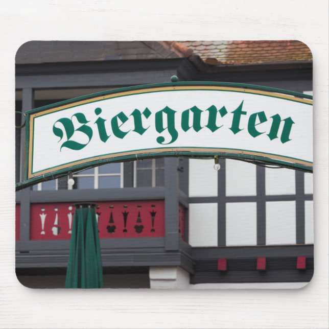 Tapis De Souris Enseigne de biergarten, Allemagne (Devant)