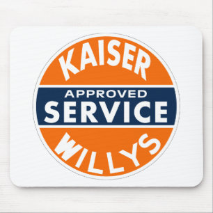Tapis De Souris Enseigne de service vintage Kaiser Willys