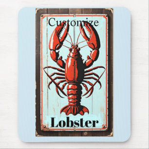 Tapis De Souris Enseigne vintage homard Thunder_Cove