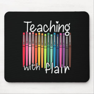 Tapis De Souris Enseignement Avec Flair Stylo Professeur Byck À L'