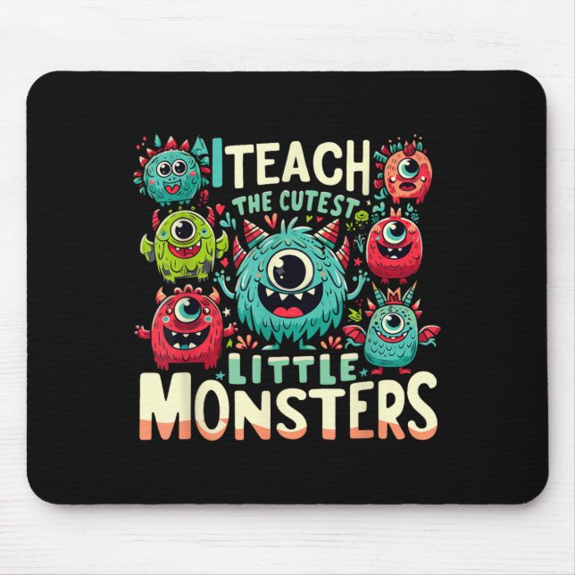 Tapis De Souris Enseigner aux petits monstres les plus mignons Hal (Devant)