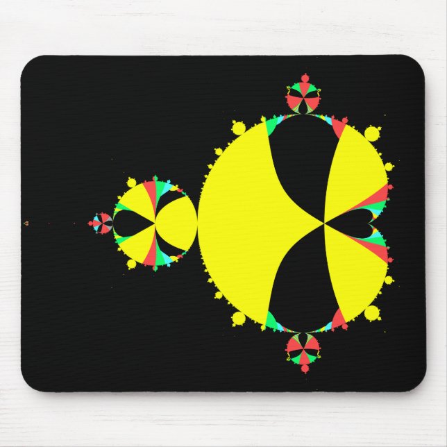 Tapis De Souris Ensemble complet de mandelbrot pop art (Devant)