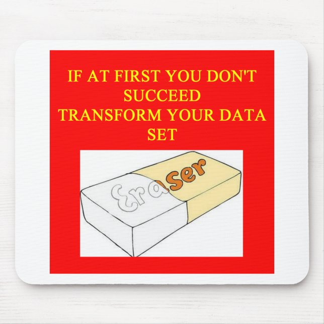 Tapis De Souris ensemble de données de maths (Devant)