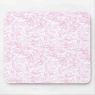 Tapis De Souris Ensemble de dossiers abstraits roses pour le burea