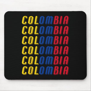Tapis De Souris Ensemble de maillot de football drapeau colombien 