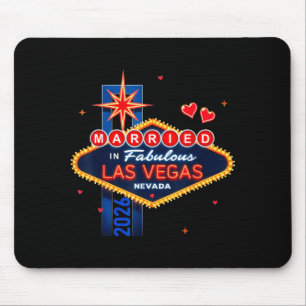 Tapis De Souris Enterrement de vie de garçon à Vegas Marié à Vegas