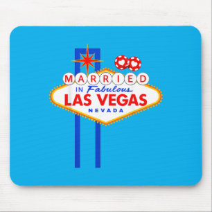 Tapis De Souris Enterrement de vie de garçon à Vegas Marié à Vegas