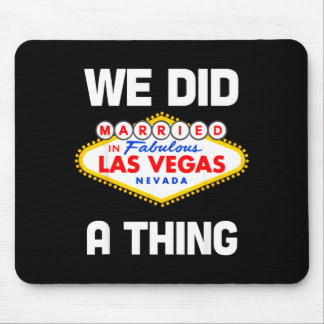 Tapis De Souris Enterrement de vie de garçon à Vegas Mariés à Vega