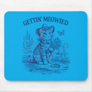 Tapis De Souris Enterrement de vie de jeune fille Cowboy Cowgirl e