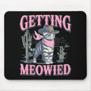 Tapis De Souris Enterrement de vie de jeune fille Cowgirl qui se f