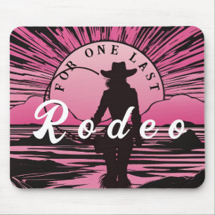 Tapis De Souris Enterrement de vie de jeune fille One Last Rodeo