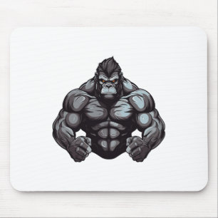 Tapis De Souris Entraînement de bodybuilding de gorille en salle d