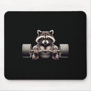 Tapis De Souris Entraînement de gym pour le Raccoon arraché pour l
