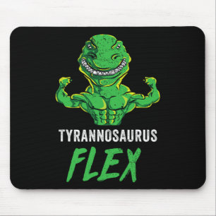 Tapis De Souris Entraînement de T Rex Drôle de gym de dinosaure Ha
