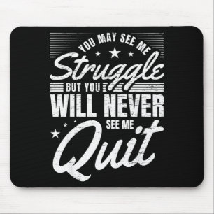 Tapis De Souris Entraînement I Lutte Motivationnelle Citations De 