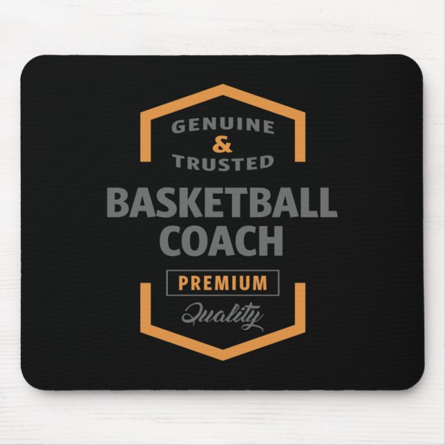 Tapis De Souris Entraîneur de basket-ball (Devant)