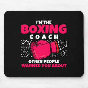 Tapis De Souris Entraîneur de club de boxe de boxeur de kickboxing