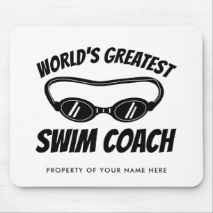 Tapis De Souris Entraîneur de natation le plus génial au monde per