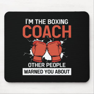 Tapis De Souris Entraîneur du club de boxe Boxer Kickboxing Entraî