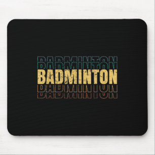 Tapis De Souris Entraîneur du joueur d'équipe Badminton Love