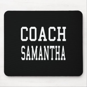 Tapis De Souris Entraîneur Samantha Footbyll sur mesure Soccer Bys