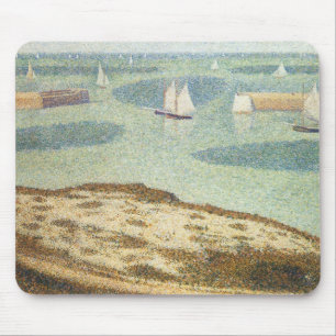 Tapis De Souris Entrée du port par Georges Seurat, Art Vintage