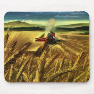 Tapis De Souris Entreprise agricole vintage, Agriculture du blé