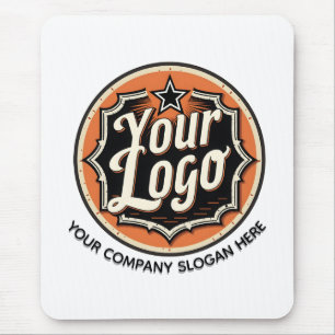 Tapis De Souris Entreprise de logo et de texte personnalisés simpl
