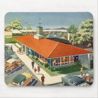 Tapis De Souris Entreprise vintage, restaurant familial des années