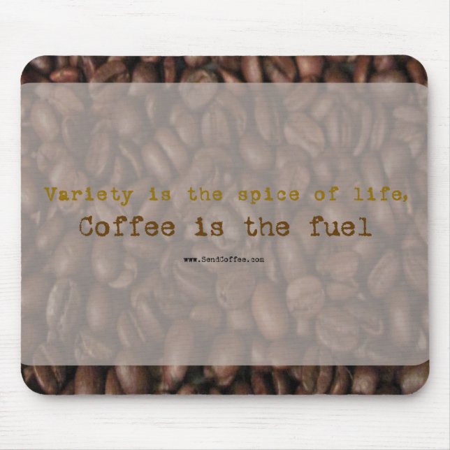 Tapis De Souris Envoyer le slogan Café - mousepad (Devant)
