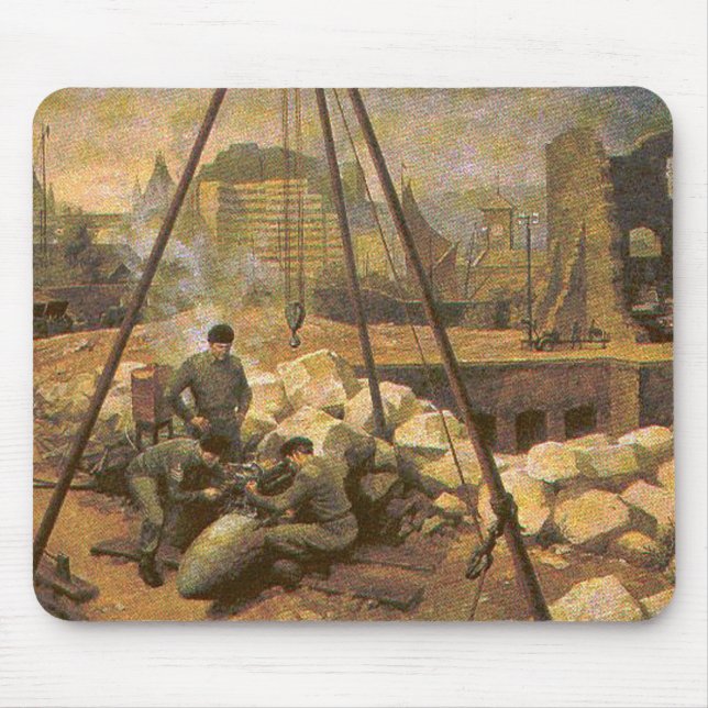 Tapis De Souris EOD creusant pour la bombe (Devant)