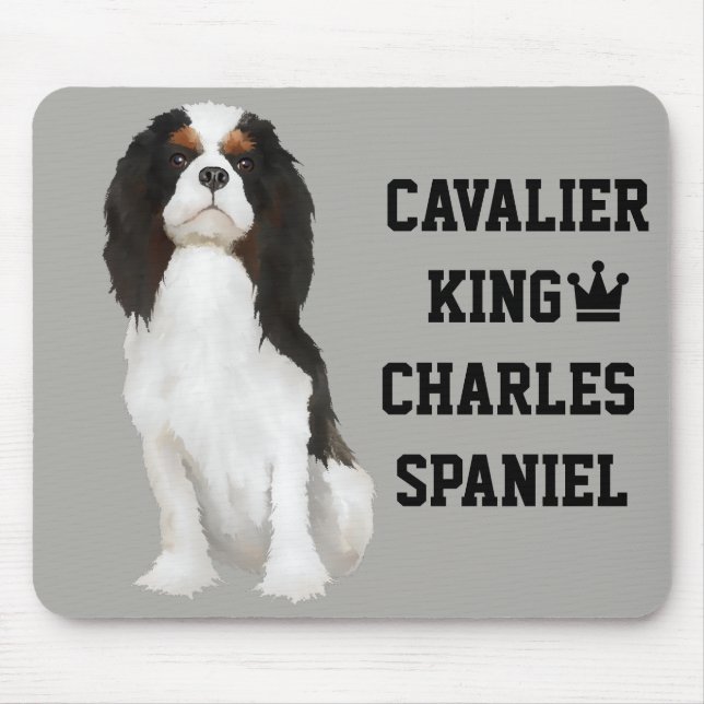 Tapis De Souris Épagneul cavalier Mousepad du Roi Charles (Devant)