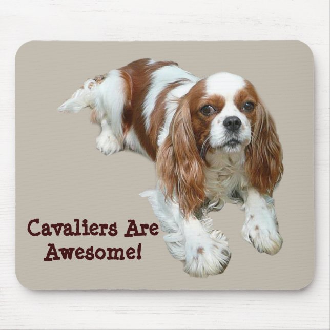 Tapis De Souris Épagneul cavalier Mousepad du Roi Charles (Devant)
