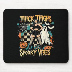Tapis De Souris Épais Cuirs Soky Vibes Drôle Fantôme Halloween