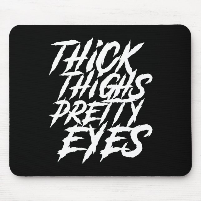 Tapis De Souris Épais cuisses Jolies Yeux Drôle Gymnase Fille Jamb (Devant)