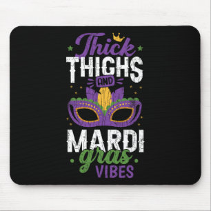 Tapis De Souris Épais cuisses Mardi Gras Vibes New Orleans Party G