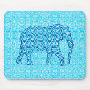 Tapis De Souris Ephène de fleur de Lotus - turquoise