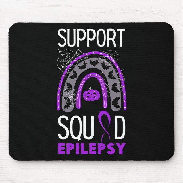 Tapis De Souris Epilepsie Violet Sensibilisation Équipe de ruban H (Devant)