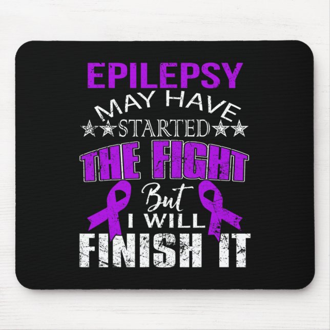 TAPIS DE SOURIS EPILEPSY A COMMENCÉ LE COMBAT JE LE TERMINERAI À S (Devant)