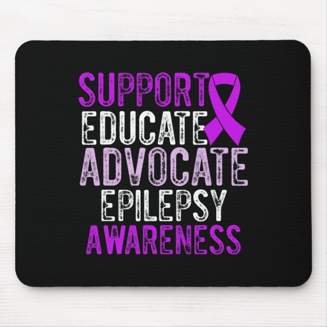 Tapis De Souris Epilepsy Awareness Epileptic Warrior Survivor 10  (Devant)