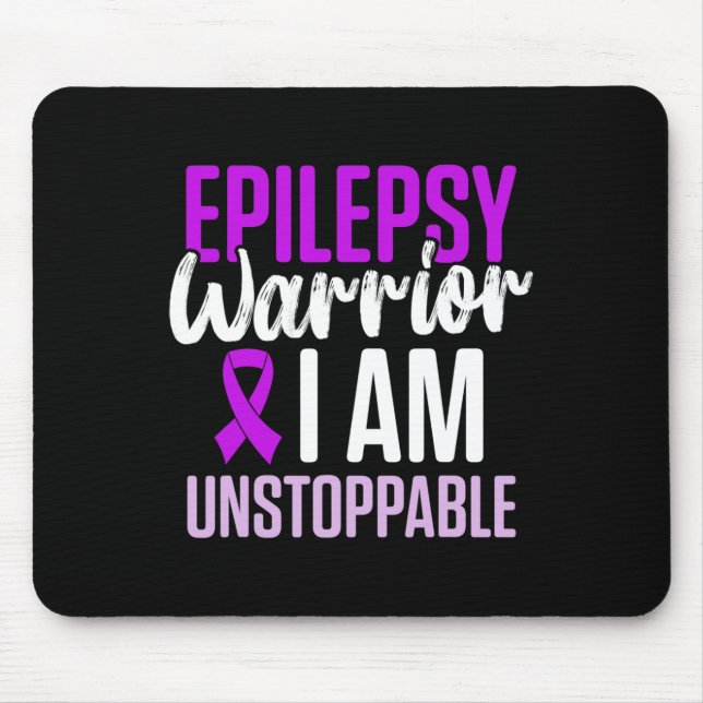 Tapis De Souris Epilepsy Awareness Epileptic Warrior Survivor 23  (Devant)