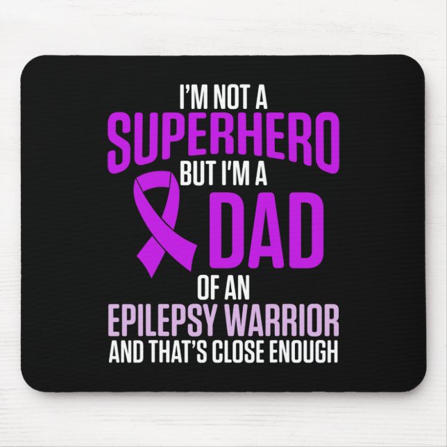 Tapis De Souris Epilepsy Awareness Epileptic Warrior Survivor 24  (Devant)